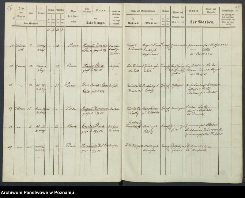 Obraz 12 z jednostki "Duplikat der Tauf, Trauungs und Begraebnissregister"