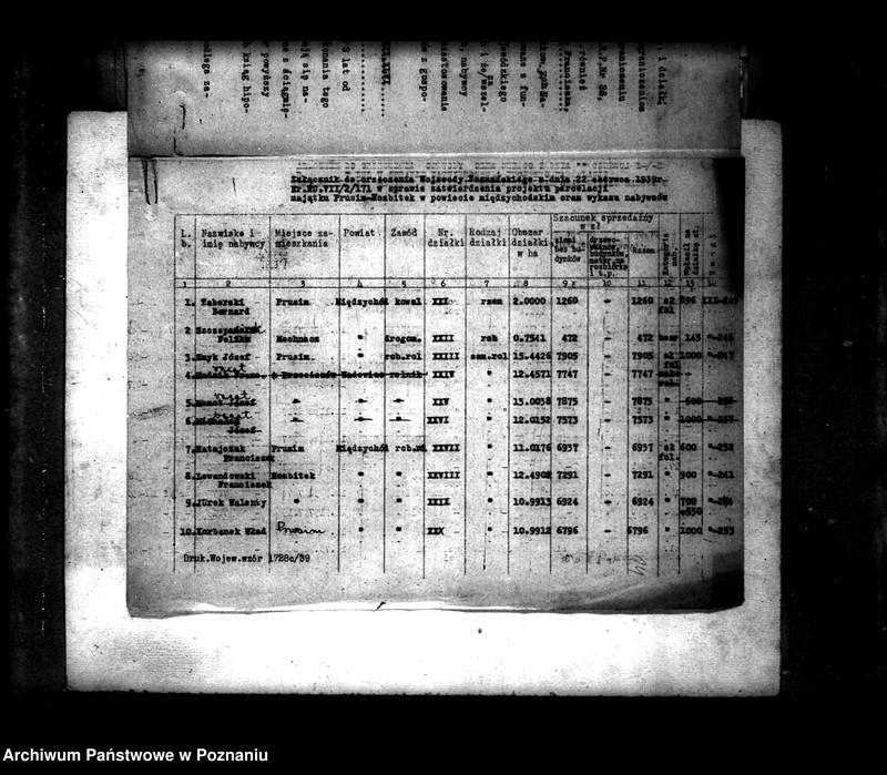 Obraz 18 z jednostki "Parcelacja majątku Prusim-Rozbitek powiatu międzychodzkiego"