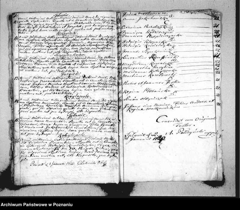 Obraz 14 z jednostki "Liber baptisatorum, copulatorum, mortuorum"