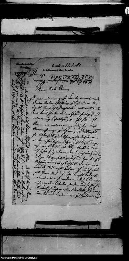 image.from.unit.number "/Carl, Arthur u. Hans Gfen v. Schlippenbach an ihre Kusine Gfin Lehndorff geb. Hahn/"