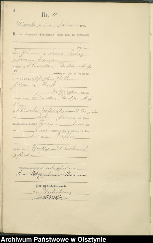 image.from.unit.number "Geburts-Haupt-Register Tom I, Nr 1- 398"