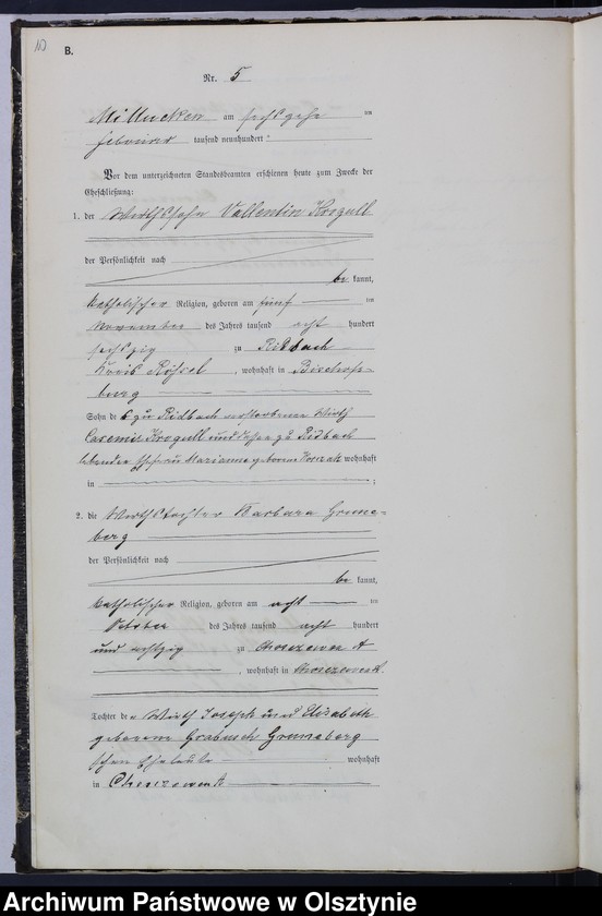 image.from.unit.number "Heiraths-Haupt-Register Nr 1 - 33"