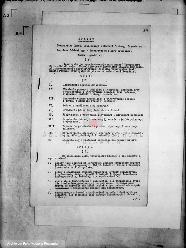 Obraz 13 z jednostki "/Towarzystwo Ogrodu Działkowego i Hodowli Drobnego Inwentarza im. J. Sobieskiego w Poznaniu/"