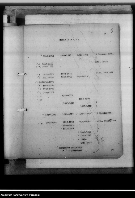 Obraz 13 z jednostki "Verzeichnis der Luftschutzmässig gesicherten Personenbücher"