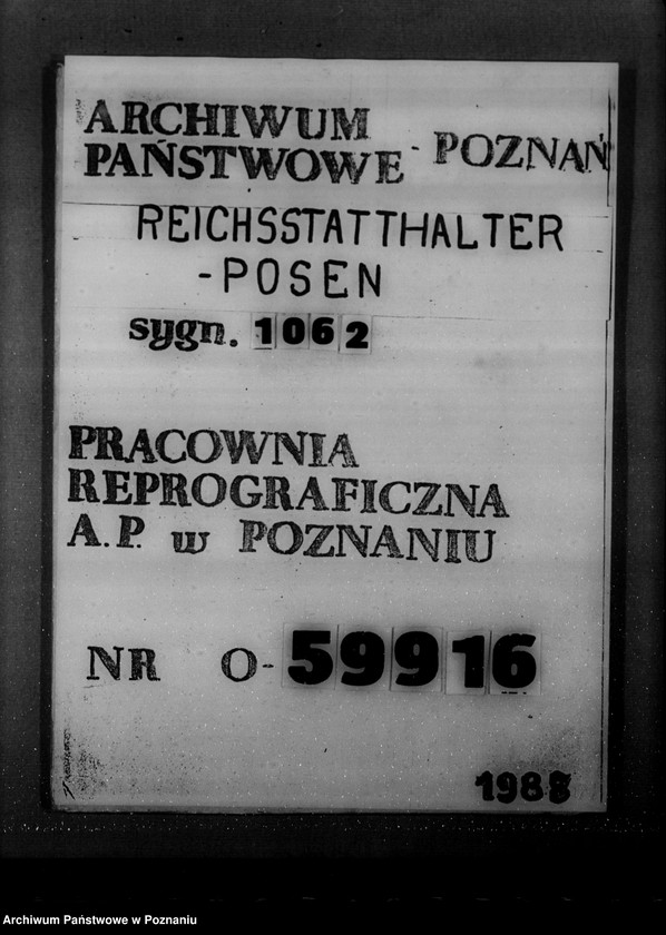 Obraz 1 z jednostki "Annahme, Ausbildung und Prüfung der Anwärter des gehobenen u. des mittleren nichttechnischen Dienstes der landeskulturverwaltung"