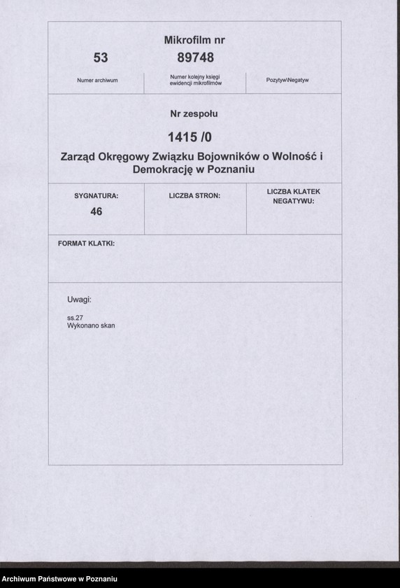 Obraz 5 z jednostki "Delegaci na Okręgową Konferencję Związku Bojowników o Wolność i Demokrację w dniu 1 marca 1969 roku , uchwała podjęta przez konferencję."