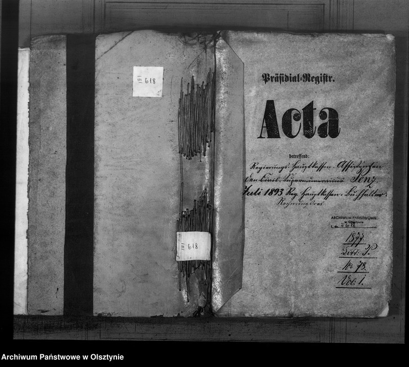 image.from.unit.number "Regierungs-Hauptkassen-Assistent den Penz [Richard] 1. Juli 1893 Reg.[ierungs] Hauptkassen-Buchhalter Rechnungsrat"