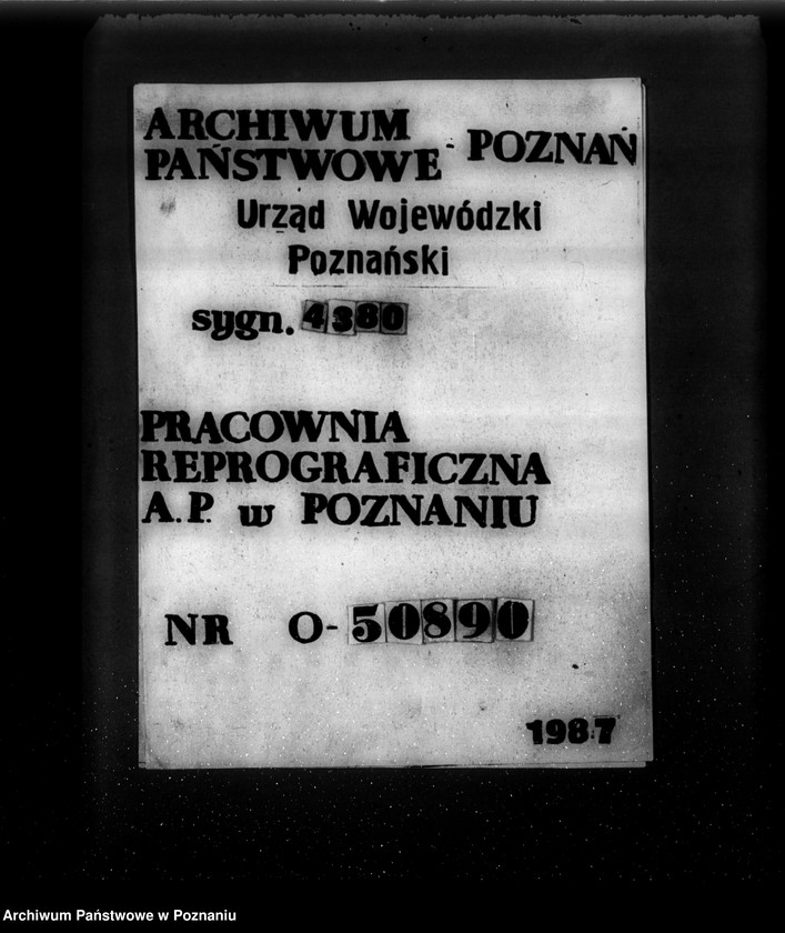 Obraz 1 z jednostki "Kwestionariusz Gazowni miejskiej w Czempiniu"