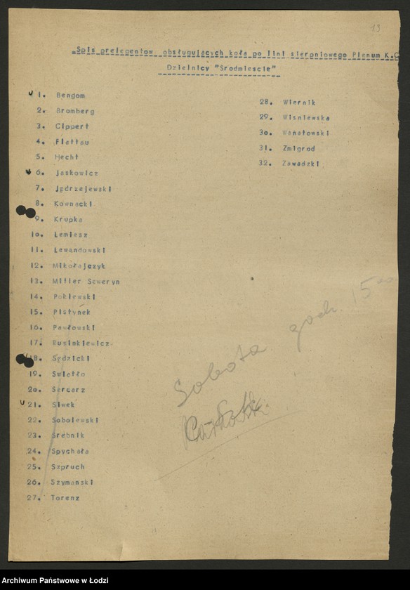 Obraz 16 z jednostki "Koło prelegentów i lektorów przy KŁ; [sprawozdania z działalności, wykazy]"