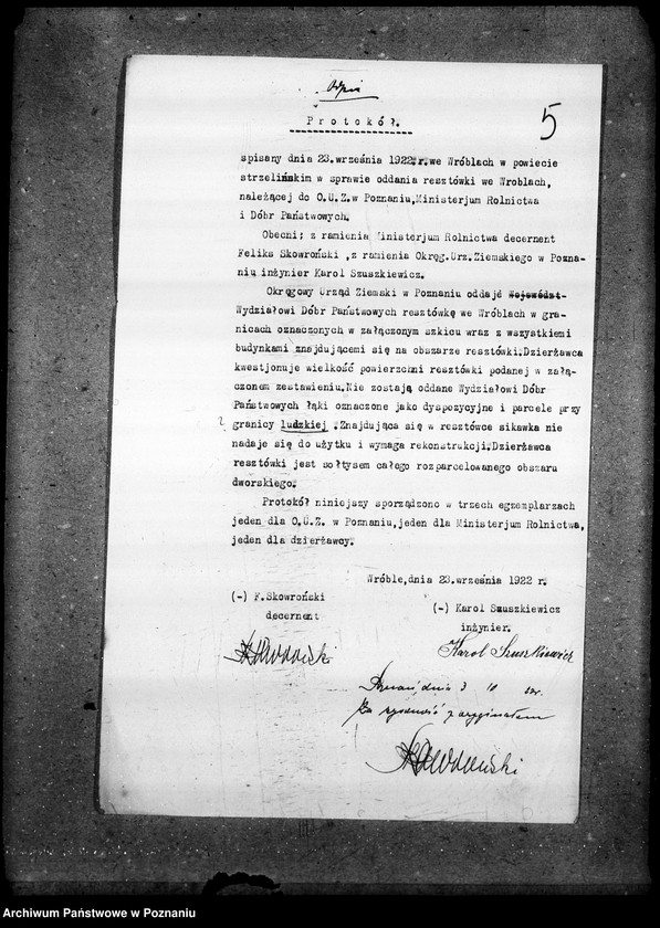 Obraz 9 z jednostki "Sprawy Domen majątki przekazane min. Rolnictwa i Dób Państw. przez Okręgowy Urząd Ziemski"