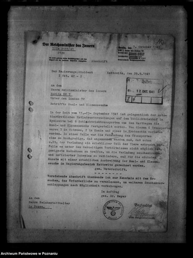 Obraz 14 z jednostki "Bekämpfung der Tierseuchen"