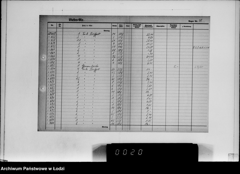 Obraz 18 z jednostki "[Dziennik przychodu kosztowności]"