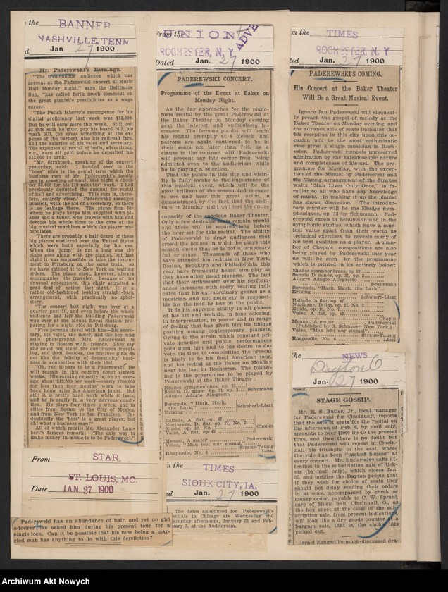 image.from.unit.number "Amèrique 1900 (Wycinki prasowe dotyczące tournée i koncertów w Stanach Zjednoczonych i Meksyku)"