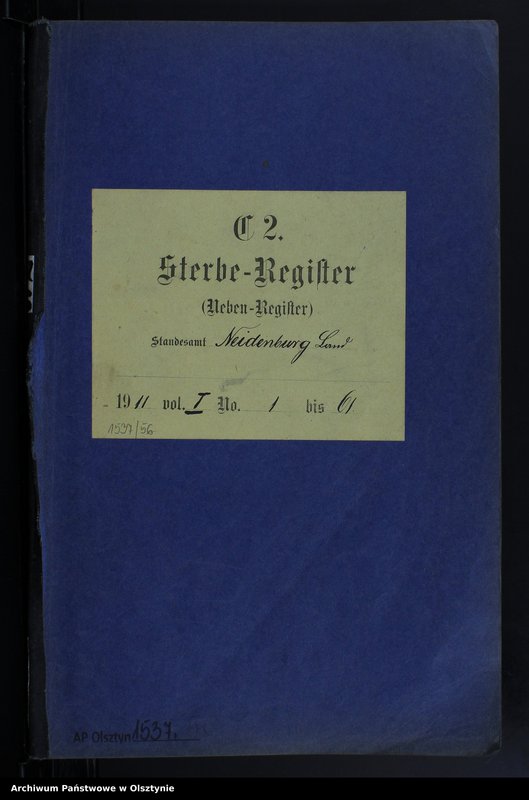 image.from.unit.number "Sterbe-Neben-Register Nr 1 - 61"