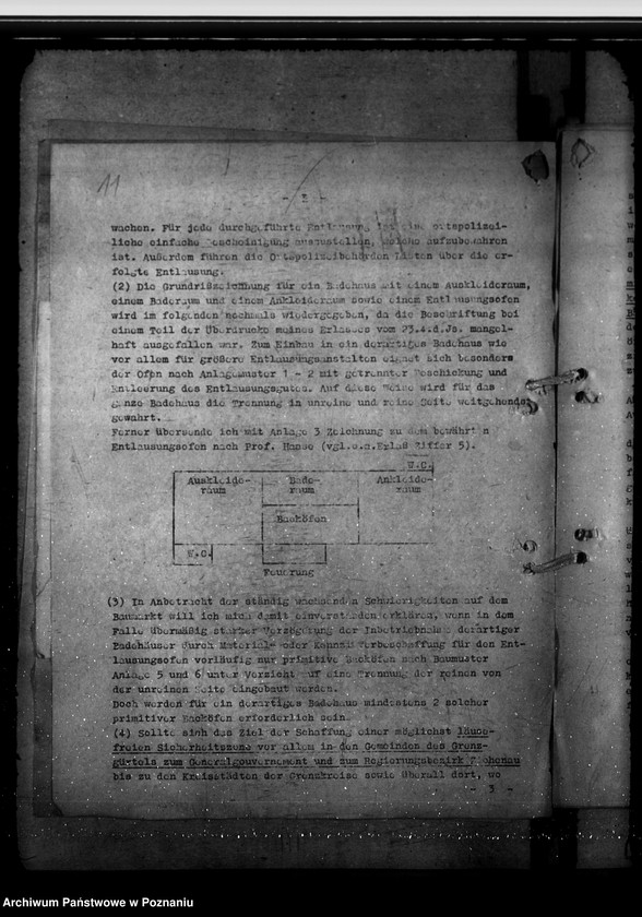 Obraz 15 z jednostki "Bestattung menschlicher Leichen. Überwachung der Lager des Bundes Deutscher Mädel. Bekämpfung der Verlausung. Typhussonderermittlung"