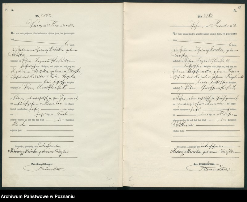 Obraz 20 z jednostki "Księga miejscowa urodzeń"