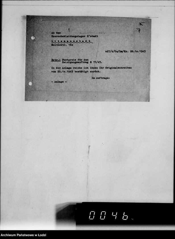 Obraz 10 z jednostki "Auftrag R.71/43 H BA.L L