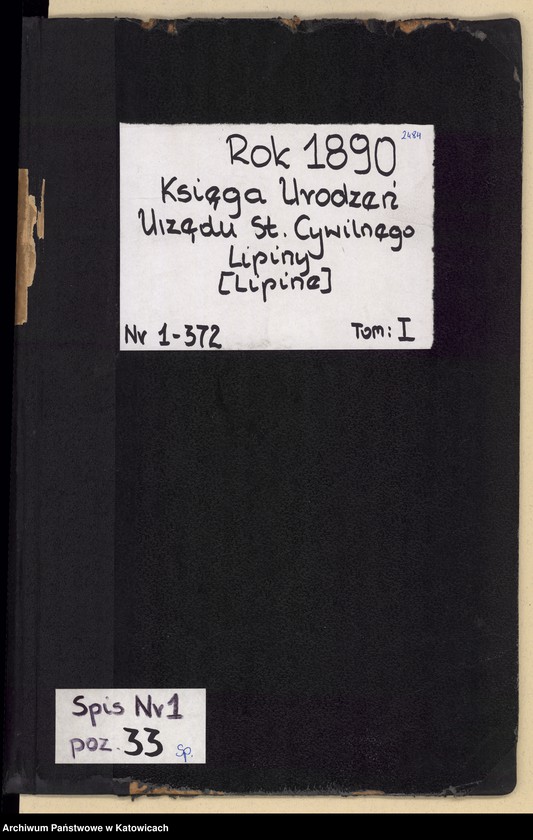 image.from.unit.number "Księga urodzeń T.1 nr 1-372"