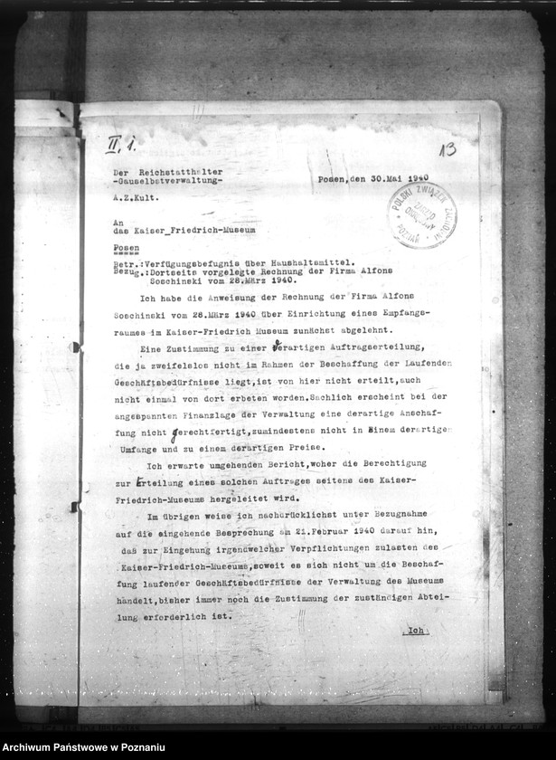 Obraz 17 z jednostki "Kaiser - Friedrich - Museum - Landesmuseum des Reichsgaus Wartheland - in Posen"