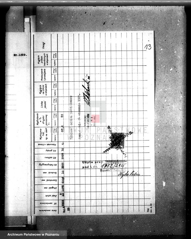 Obraz 17 z jednostki "Majętność Wonieść, pow śmigielski własność J. Wedemeyer nr woj. kotła 6264"