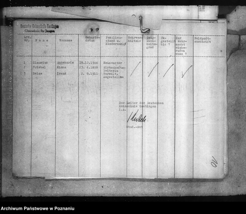 Obraz 14 z jednostki "Lehrkräfte und Erzieher an den Heimoberschulen"