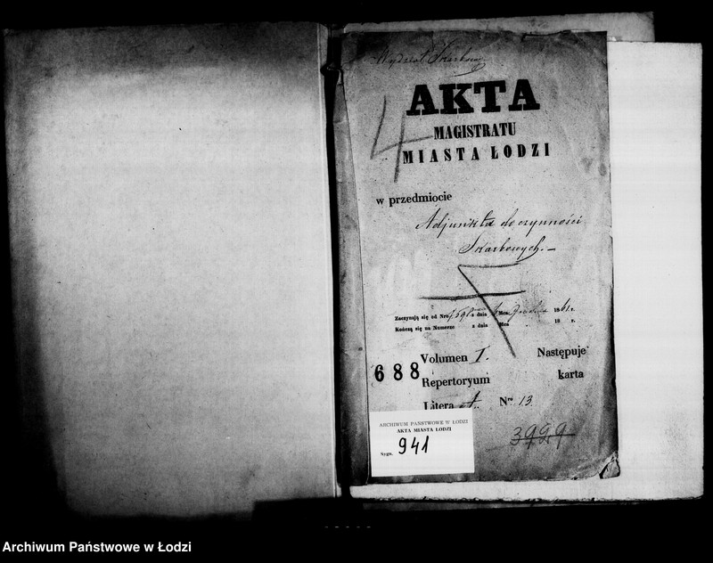 Obraz 5 z jednostki "Akta tyczące się adiunkta do czynności skarbowych"