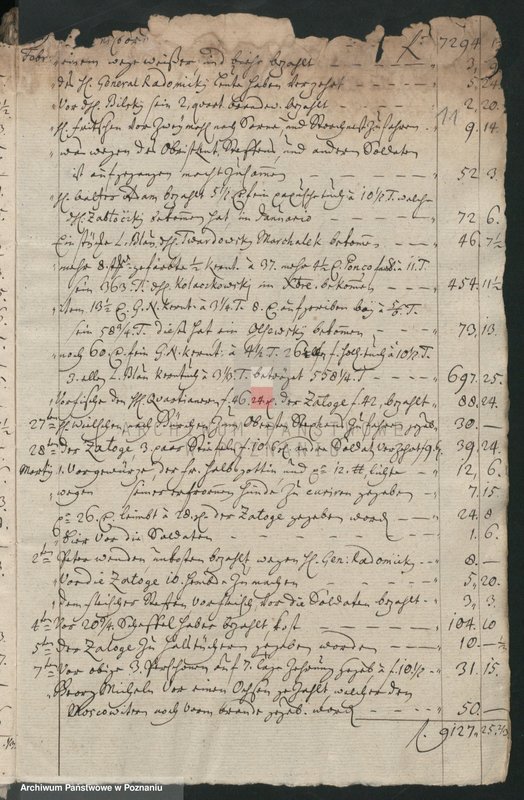 Obraz 13 z jednostki "Extract aus den Stadttrechnungen von extraordinären Expensen; język niemiecki"