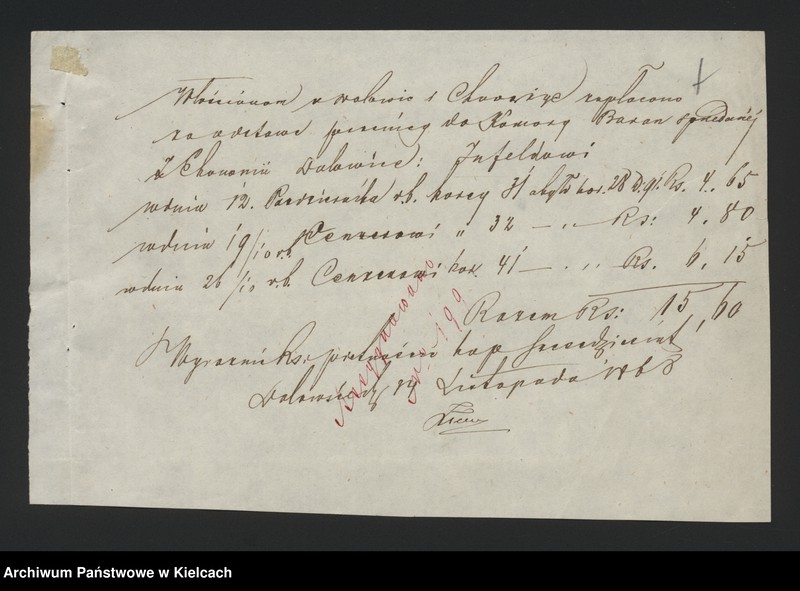 image.from.unit.number "Dowody rozchodu kasy dóbr Przęsławice od 1 listopada do 28 lutego 1869 roku"