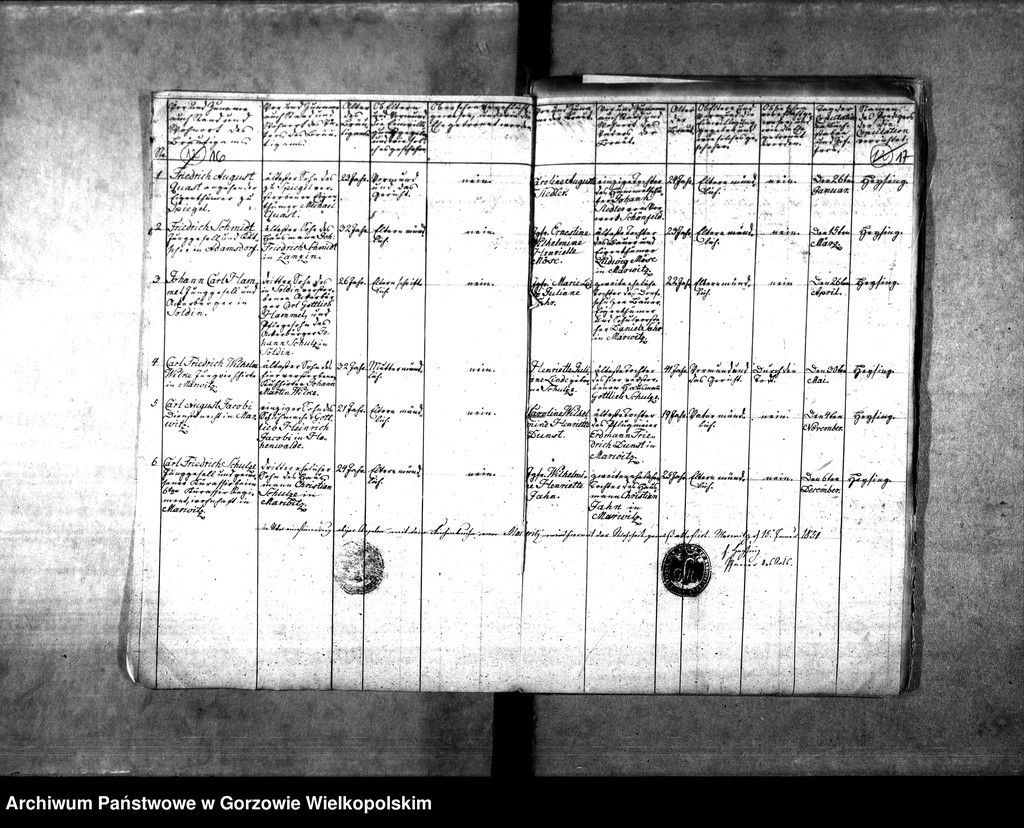 image.from.unit.number "Duplikate der Kirchenbücher Marwitz (Marwice) und Ratzdorf (Racław)"