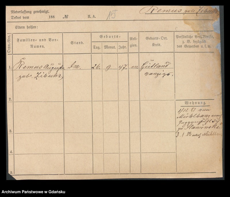 image.from.unit.number "Karty meldunkowe: Remus - Renk"