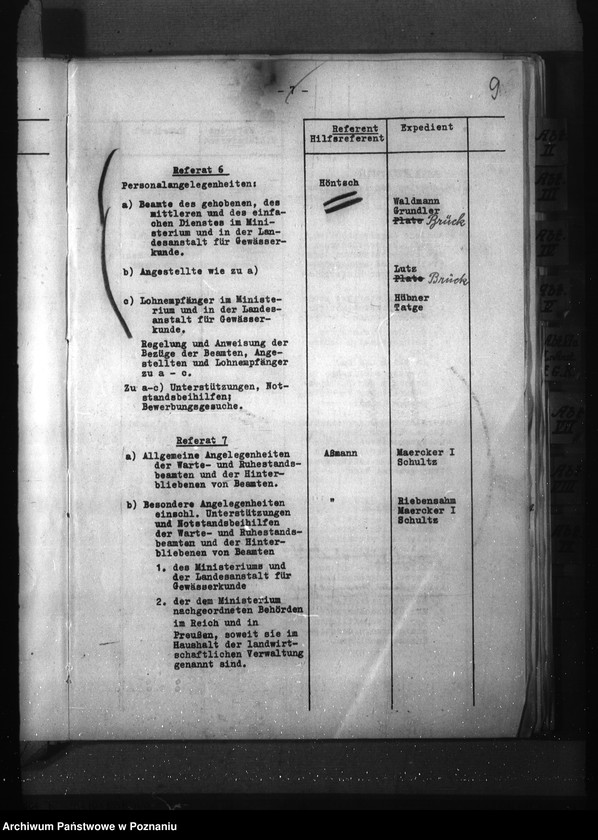 Obraz 12 z jednostki "Geschäftsverteilungsplan des Reichsministerium für Ernährung und Landwirtschaft"