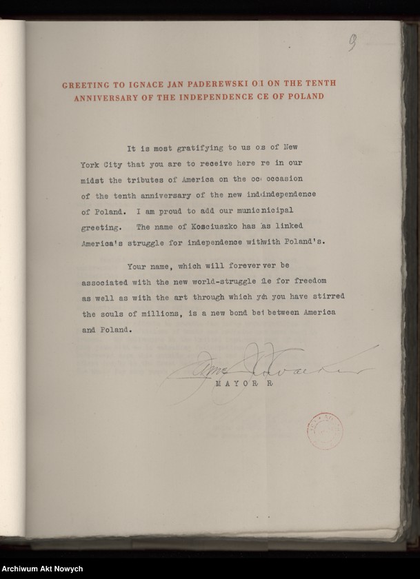 image.from.unit.number "The Kosciuszko Foundation. To Ignace Jan Paderewski - Artist, Patriot, Humanitarian. Album z życzeniami przedstawicieli społeczeństwa amerykańskiego i Polonii z okazji 10-lecia Polski Odrodzonej. Życzenia podpisali m.in. C. Coolidge, H. Hoover, F. D. Roosvelt, Ch. Dawes, T. H. Bliss, E. M. House, Ch, Hughes, J. Pershing, R. Lansing, J. D. Rockefeller"