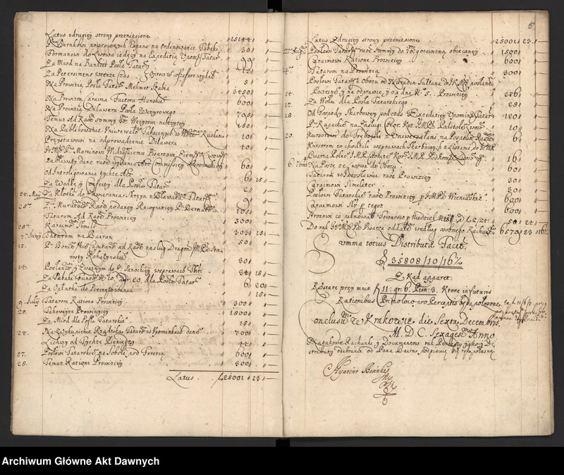 image.from.unit.number "Rejestr różnych dochodów i rozliczeń skarbu koronnego sporządzony przez pisarza A. Baiera."