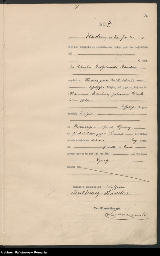 Obraz 10 z jednostki "Geburts-Haupt-Register"