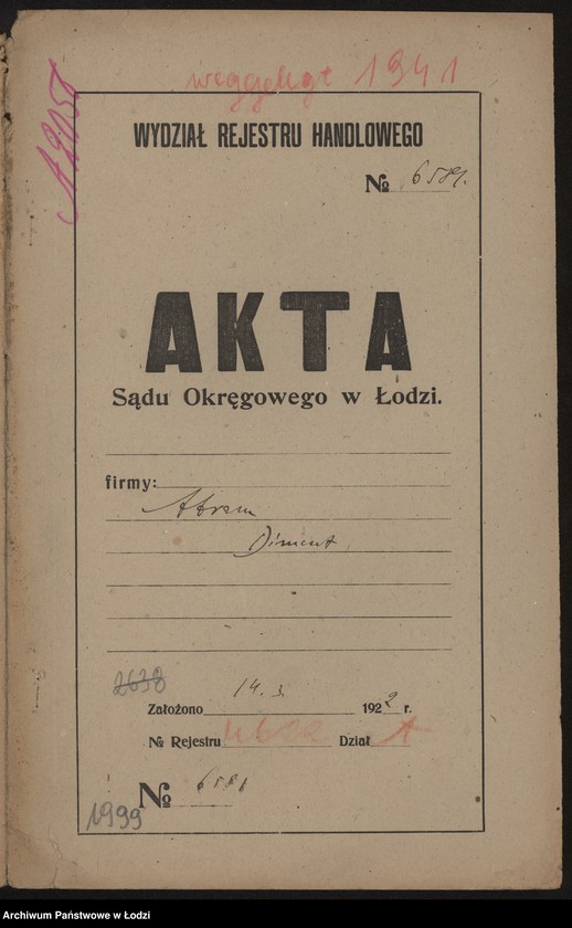 Obraz 2 z jednostki "Abram Dimant- prowadzenie sklepu rzeźniczego"