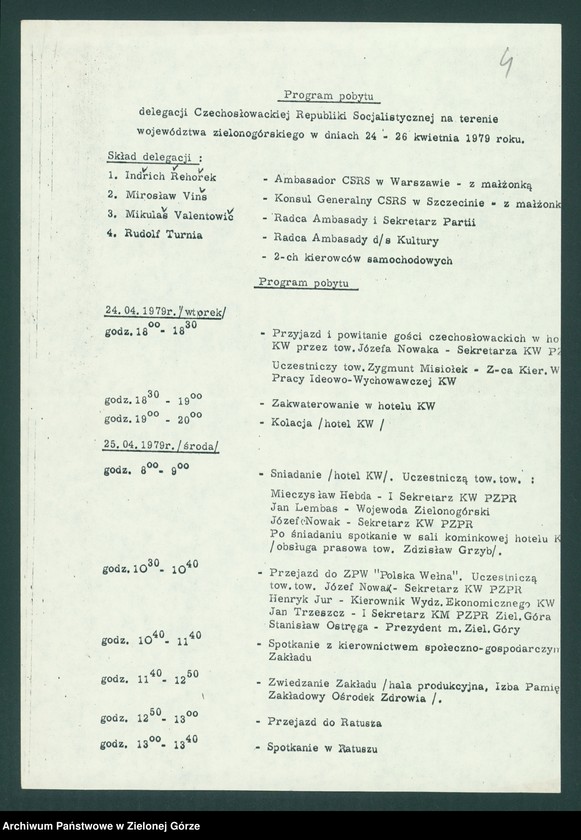 image.from.unit.number "Współpraca międzynarodowa. Wizyty przedstawicieli KC KP Słowacji w 1977 r., delegacji CSRS w 1979 r. Komunistycznej Partii Wietnamu w 1979 r."