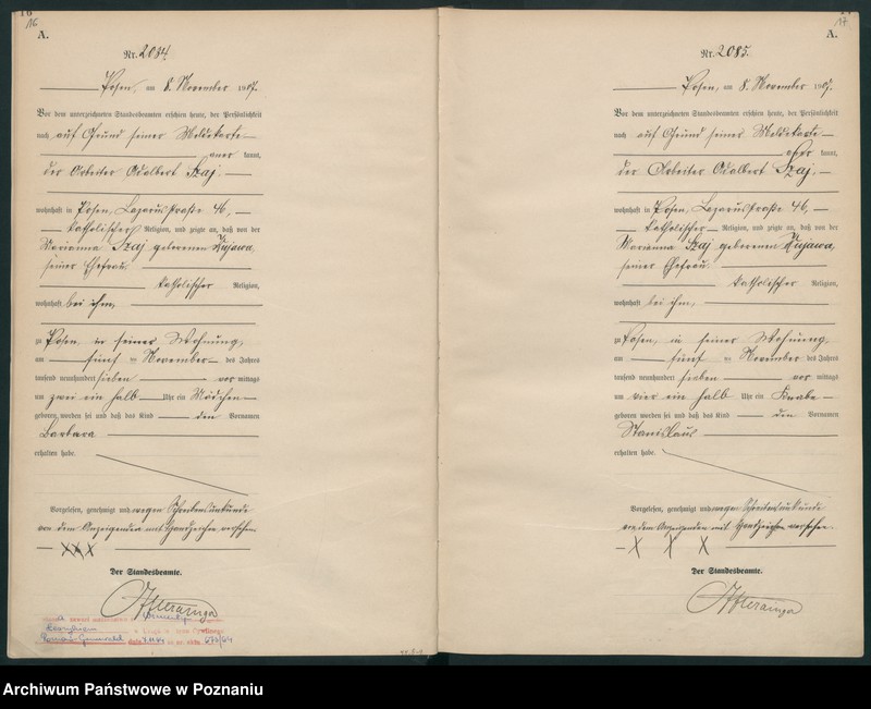 Obraz 11 z jednostki "Księga miejscowa urodzeń tom V [Rejestr główny urodzeń]"