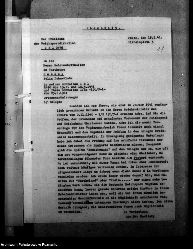 Obraz 15 z jednostki "Ortsnamenänderung - Kreis Schroda (Środa)"