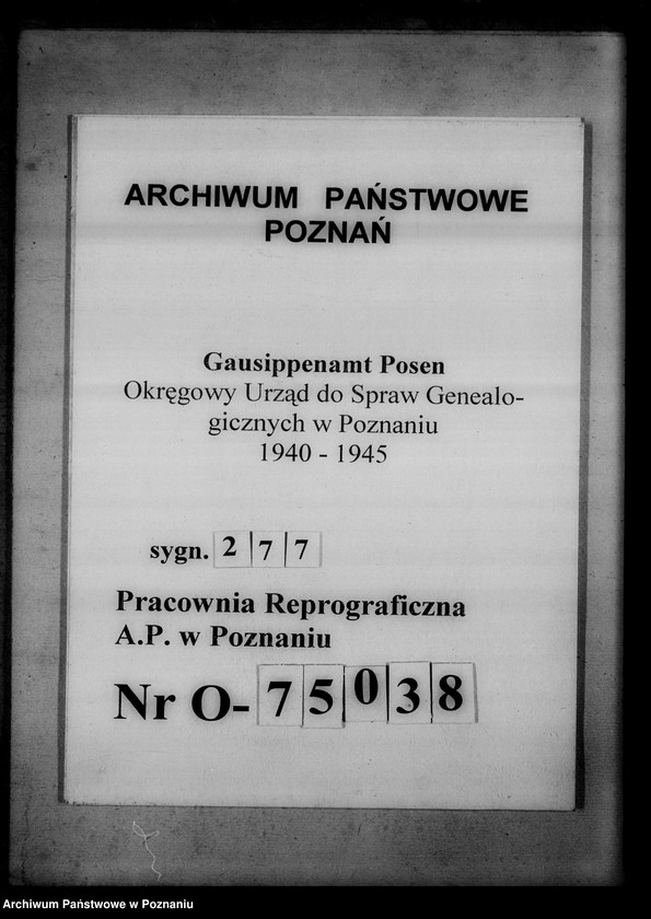 Obraz 1 z jednostki "Einziehungsprotokolle [ksiąg kościelnych] Kreis Turek [powiat turecki]"