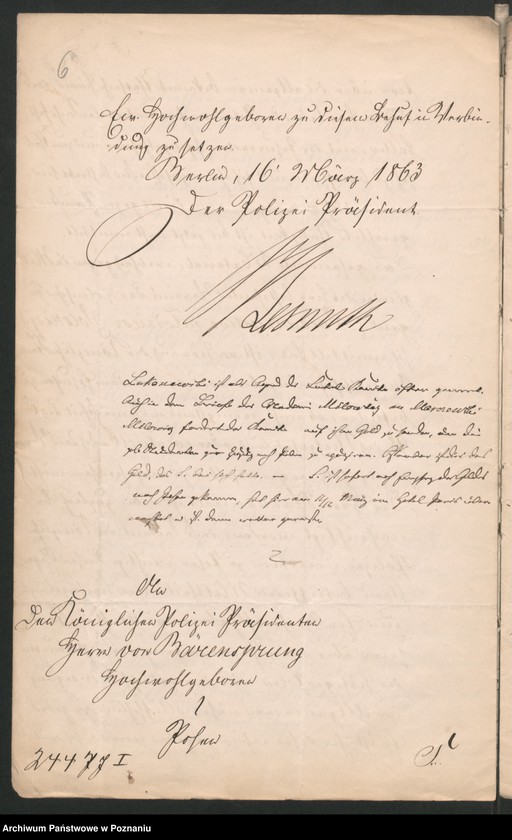 Obraz 12 z jednostki "A. betr. den österreichischen Untertan Nowina von Smaglowski, den Wladislaus Smisniewicz, Student aus Schroda, den Ludwik von Smoleński, Gutsbesitzer aus Plock"