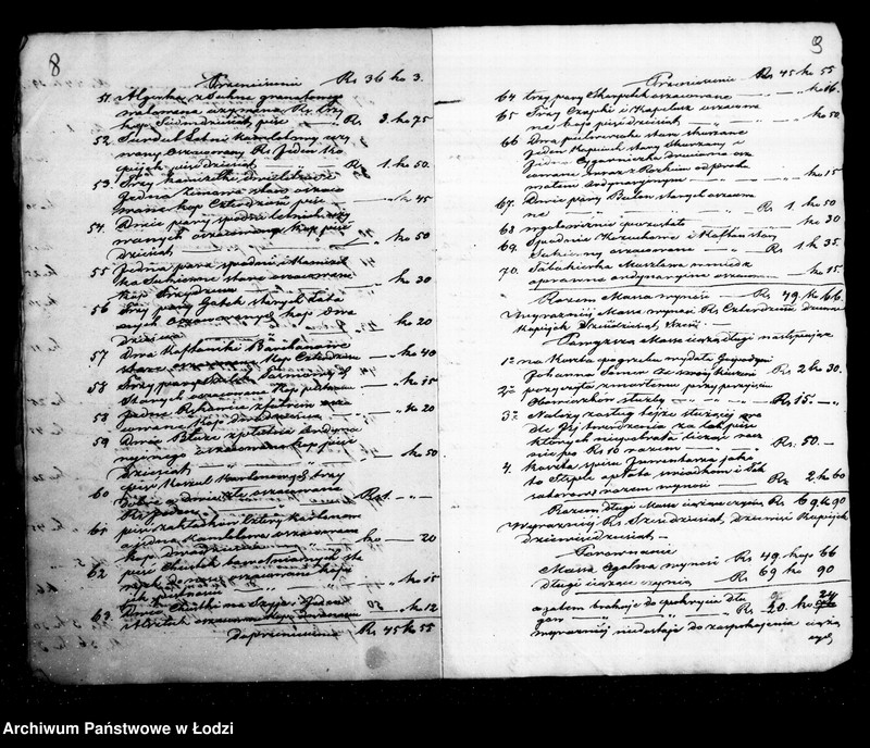 Obraz 9 z jednostki "Akta tyczące się dopełnionego spisu inwentarza pozostałości po zmarłym Franciszku Wencke"