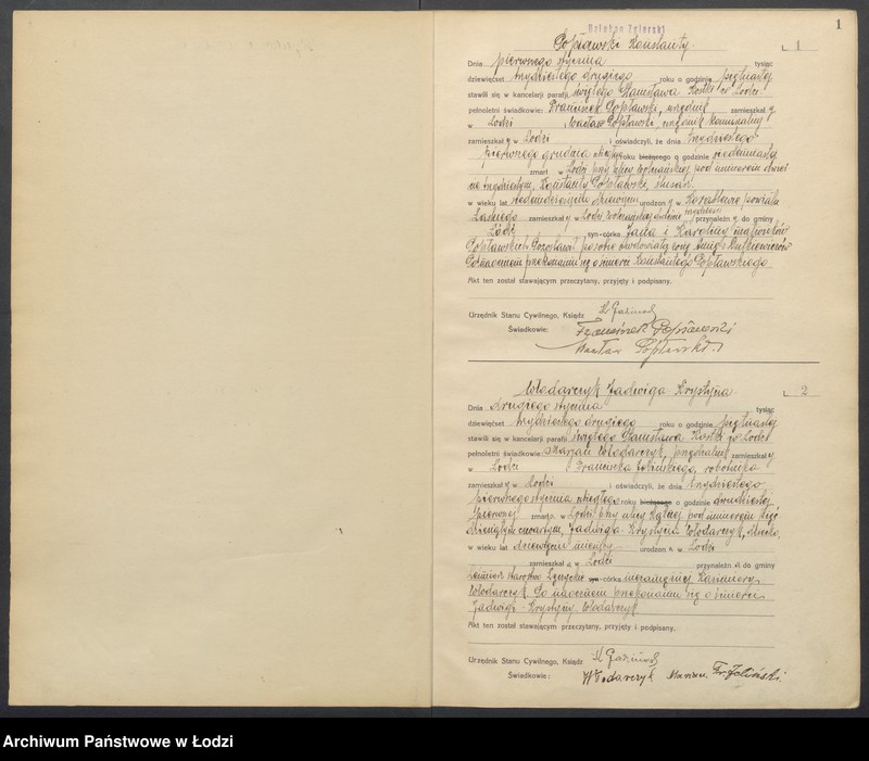 Obraz 3 z jednostki "Akta zgonów"