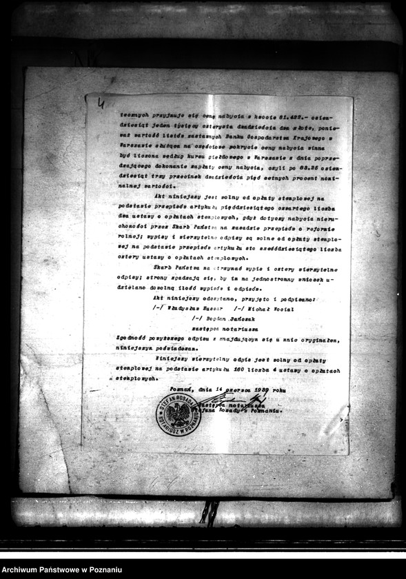 image.from.unit.number "Majątek Biskupice-Wielki Bór powiatu kaliskiego nabycie nieruchomości w trybie art. 8 ustawy o wykonanie reformy rolnej"