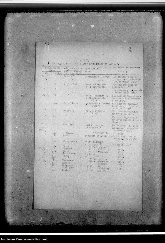 Obraz 12 z jednostki "Korespondencja: okólniki Poznańskiego Okręgu Wojewódzkiego. Sprawozdania z objazdu autokina. Szkice rysunkowe na plansze propagandowe"