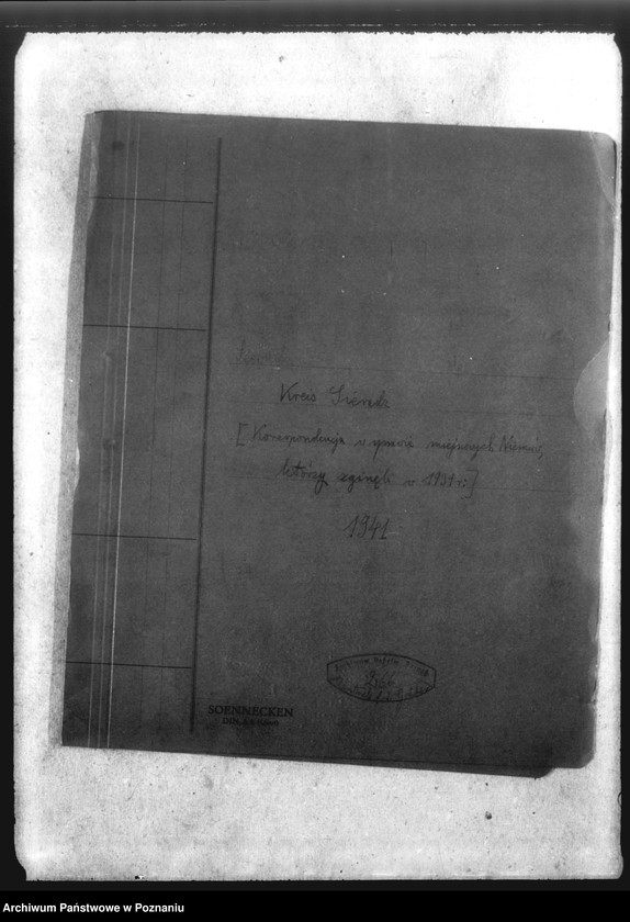 Obraz 4 z jednostki "Kreis Sieradz. Korespondencja w sprawie miejscowych Niemców, którzy zginęli w 1939 roku"