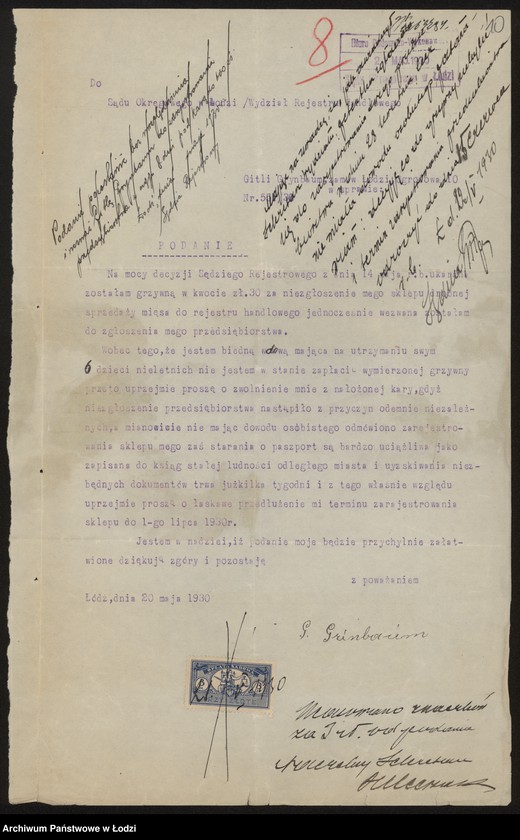 Obraz 12 z jednostki "Gitla Grynbaum- drobna sprzedaż mięsa"