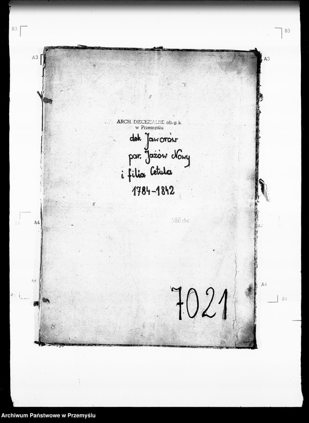 Obraz 4 z jednostki "[Kopie ksiąg metrykalnych parafii Jazów Nowy z filią Cetula (dekanat Jaworów)]"