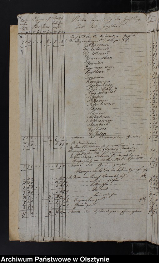 image.from.unit.number "Rechnung der Kirchen Kassen Kruklanken"