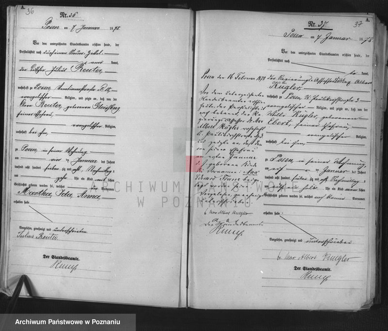 Obraz 20 z jednostki "Księga urodzeń t. I"