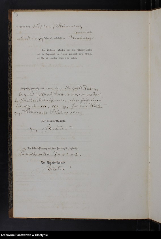 image.from.unit.number "Heiraths-Neben-Register Nr 1 - 13"